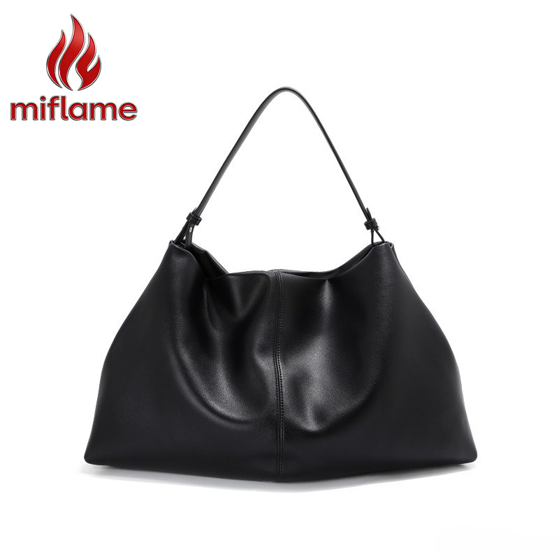 Luxury Bags Quiet - حقيبة كتف نسائية من الجلد الأصلي،