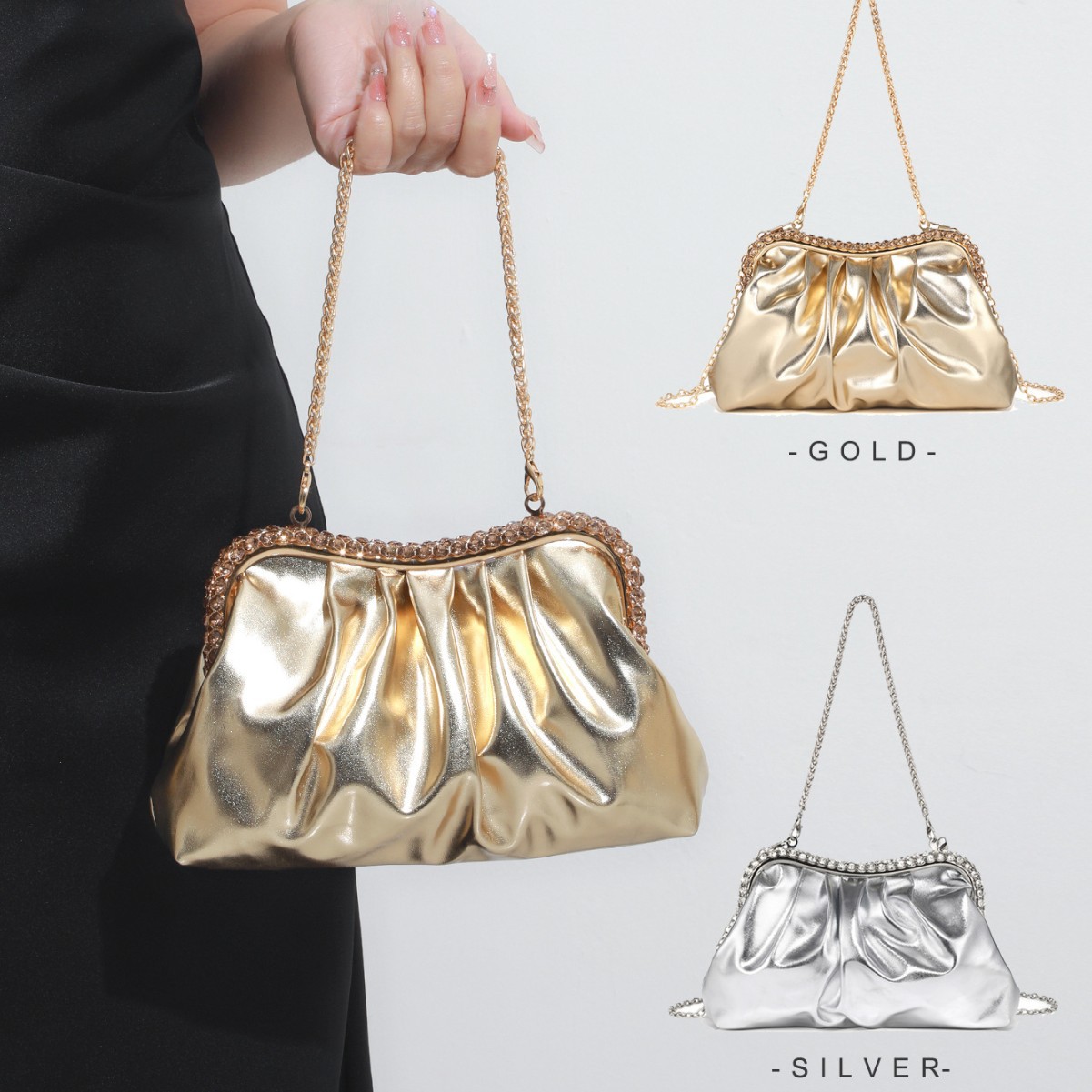 Luxury Bags Quiet - حقيبة سهرة فاخرة وهادئة من الجلد