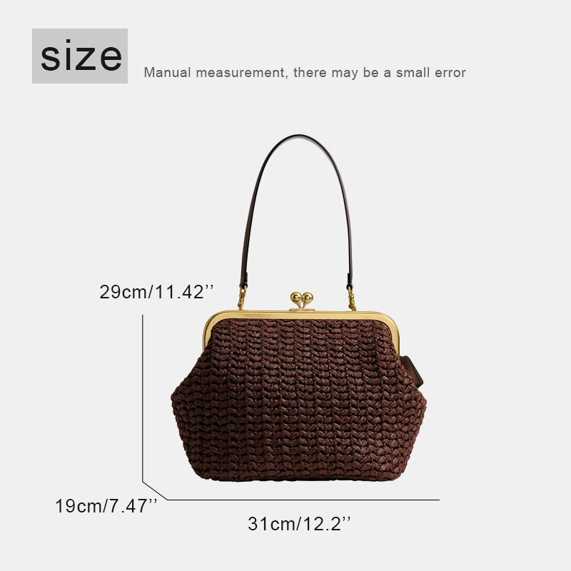 حقائب شاطئ من القش بإطار قفل ي - مراجعة Luxury Bags Of 2026 وسعره