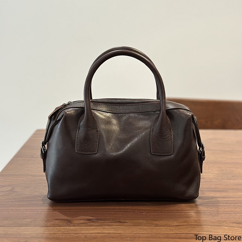 حقيبة بوسطن من الجلد الطبيعي ل - مراجعة Luxury Bags Quiet وسعره
