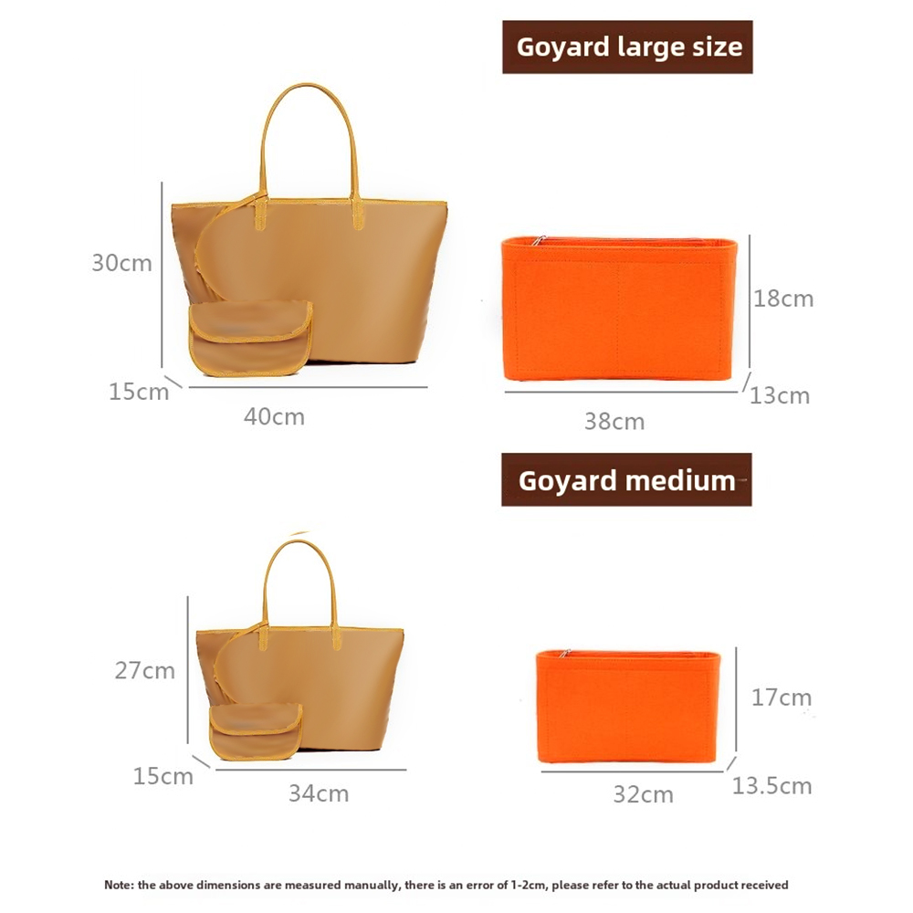 حقيبة إدراج من اللباد منظم مست - مراجعة Luxury Bags Goyard وسعره