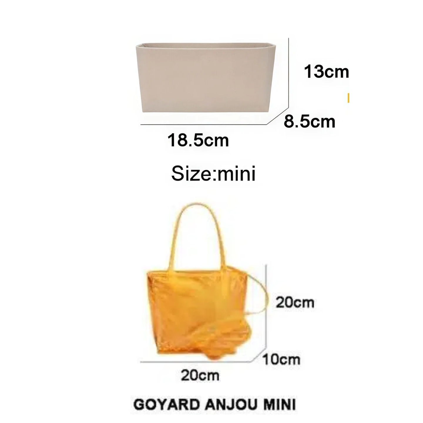 حقيبة داخلية من اللباد لتنظيم  - مراجعة Luxury Bags Goyard وسعره